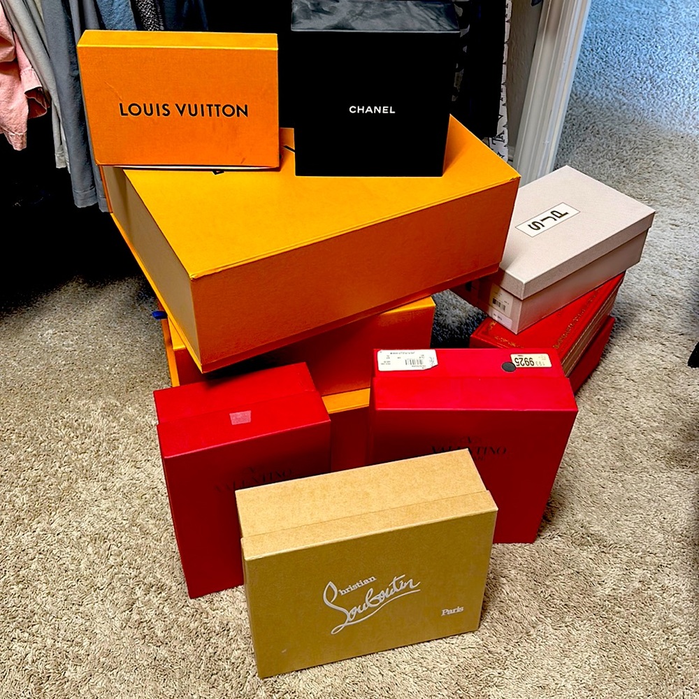 Authentic Designer boxes for purses wallet belt and shoes